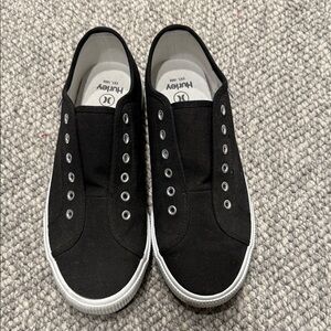 Hurley Black Slip-On Canvas Sneakers